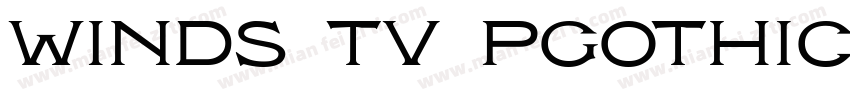winds tv PGothic字体转换